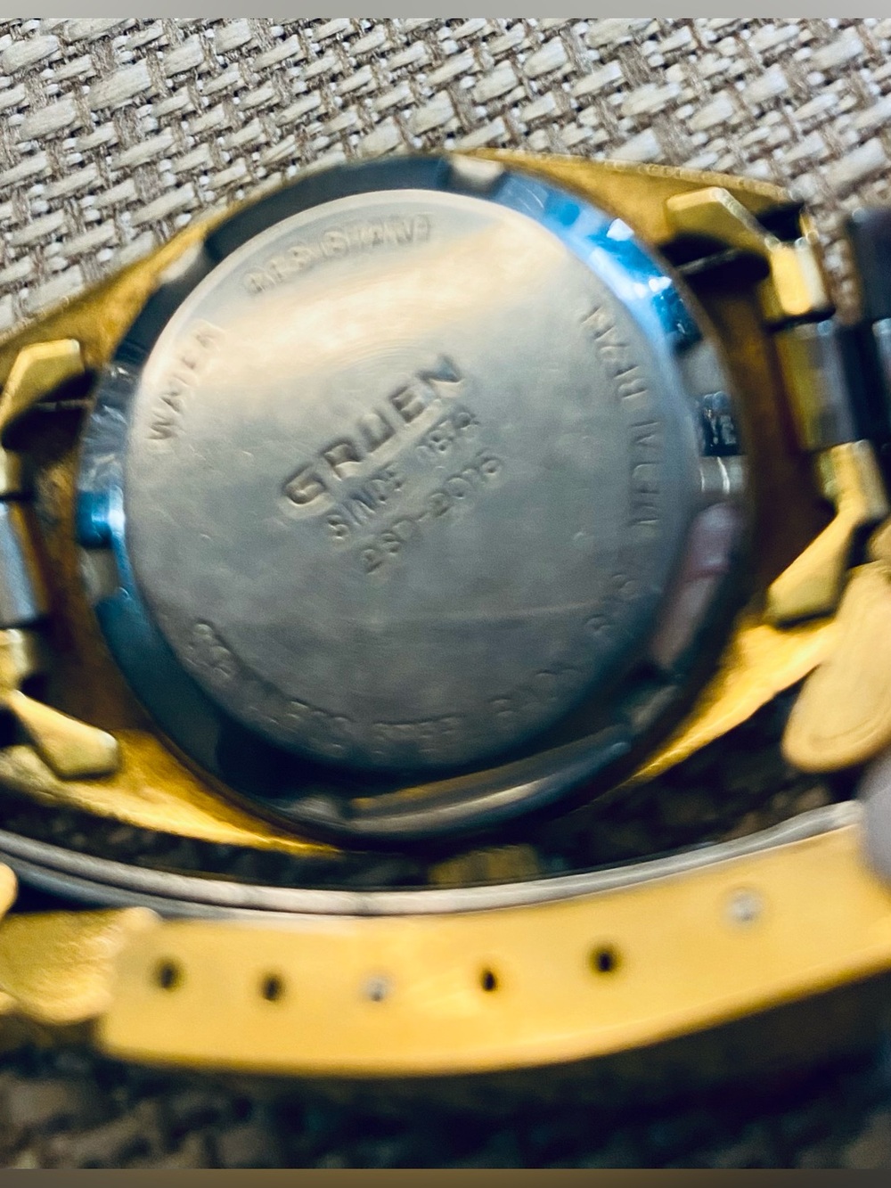 Gruen Gold-Tone Crystal Bezel Women's Watch - Gold & Ruby Accents - Picture 6 of 8